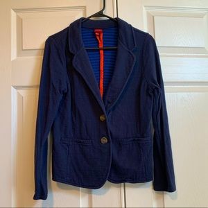 Blue cotton dress jacket